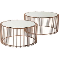 JEU 2 TABLES BASSES WIRE