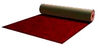 Dark red standard carpeting