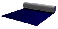 Dark blue thick velvet carpeting