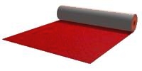 Red thick velvet carpeting