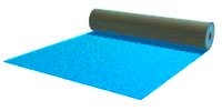 Light blue thick velvet carpeting