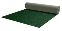 Dark green thick velvet carpeting