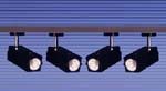 4X50W low voltage spotlights track