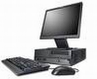 Desktop computer with 21 inches flat monitor