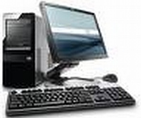 PC HP Elite Micro Tour with 21 inches flat monitor